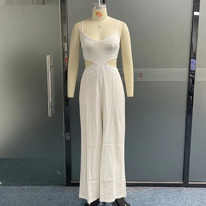 2023 Chic Sleeveless Polyester Jumpsuit