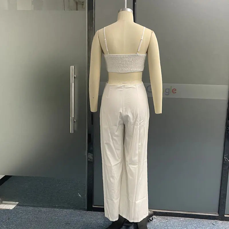 2023 Chic Sleeveless Polyester Jumpsuit